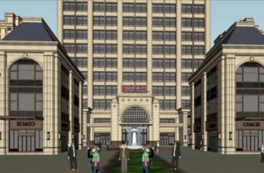 SketchUp Complex Model: High-Rise Residential, Mixed-Use Development, Hotel in French Classical Style-BIM WORLD