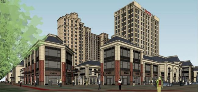 SketchUp Complex Model: High-Rise Residential, Mixed-Use Development & French Classical Hotel