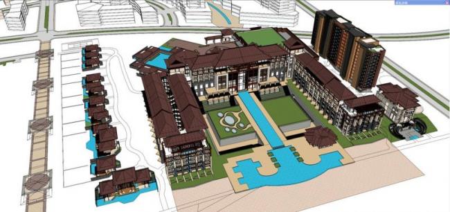 SketchUp Residential Models: European Classical High-Rise Communities and Buildings