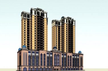 SketchUp Residential Models: High-Rise and Classical Style Buildings-BIM WORLD