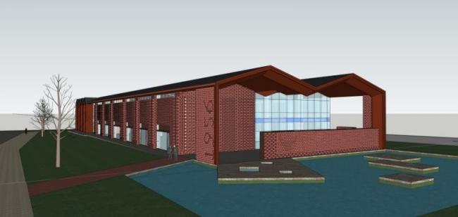 SketchUp Business Model: Modern Multi-Story Commercial Sales Office