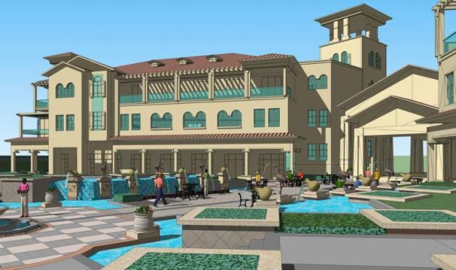 SketchUp Multi-Story Hotel Model | Simplified European & Spanish Classical Styles