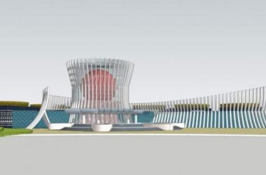 SketchUp Model of Multi-Story Guangxi Bronze Drum Museum and Cultural Exhibition Center in Modern Style-BIM WORLD