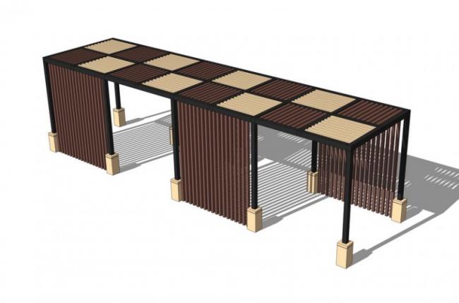 SketchUp Materials: Wooden Gallery Frame and Component Textures