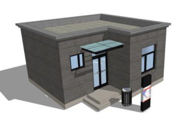SketchUp Model: Security Booth and Guard Room Components-BIM WORLD