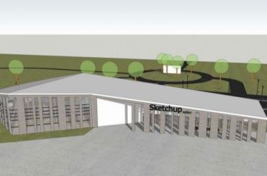 SketchUp Models: Modern Station Road, Bridge, and Small Airport Transportation Buildings-BIM WORLD