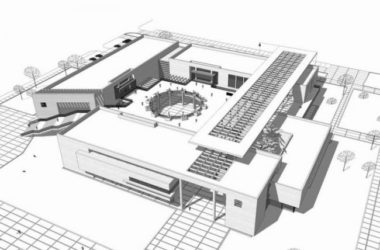 Modern Multi-Story Exhibition Hall and Museum Cultural Model in SketchUp-BIM WORLD