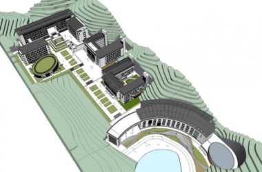 Multi-Story School Building Model | Modern Campus Design with New Chinese Architectural Style-BIM WORLD
