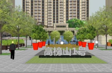 Modern Residential Community Landscape and Entrance Gate Design in SketchUp-BIM WORLD