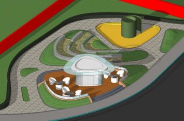 SketchUp Landscape Design: Retail Pavilion, Outdoor Seating, and Small Urban Plaza-BIM WORLD