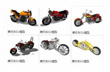 SketchUp Material Models for Motorcycles, Vehicles, and Components-BIM WORLD