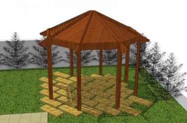 Modern Pavilion Landscape Model | SketchUp Design Rendering-BIM WORLD