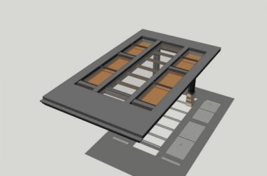 SketchUp Material Models: Entrance Canopies and Landscape Components-BIM WORLD
