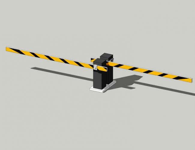 SketchUp Material Model: Entrance Brake Design