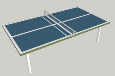 SketchUp Materials for Table Tennis Tables and Sports Facility Components-BIM WORLD
