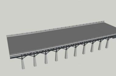 SketchUp Materials for Landscape and Elevated Bridges: Overpasses, Bridge Piers, and Components-BIM WORLD