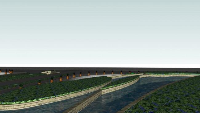 Modern Landscape Design Model | Linshui Road in SketchUp