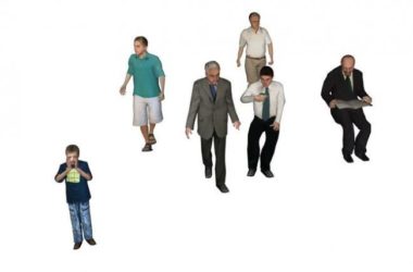 SketchUp Material Models: Business Figures, Men Sitting and Standing, and Material Components-BIM WORLD
