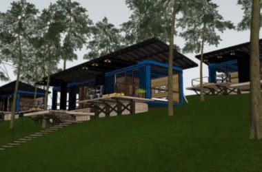 Modern Container Home Design | Residential SketchUp Model-BIM WORLD