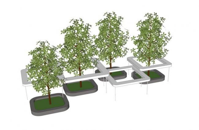 SketchUp Material Models: Modern Tree, Pool, and Landscape Components