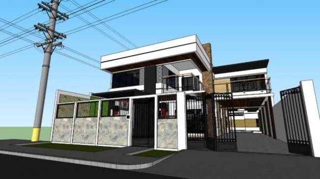 Modern Multi-Story Residential Architecture | SketchUp Model