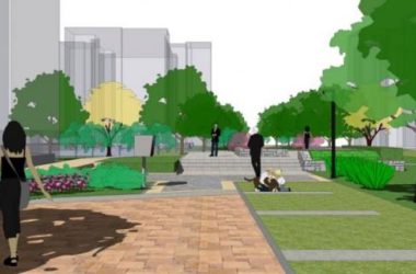 Modern Community Square Landscape Design in SketchUp-BIM WORLD