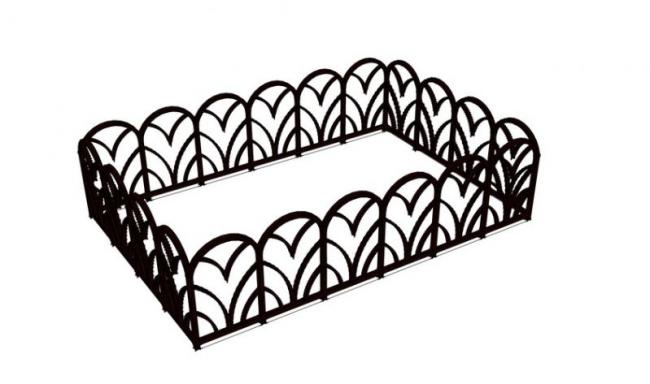 SketchUp Material Models: Decorative Tree, Pool Fence, and Landscape Components