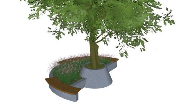 SketchUp Materials for Tree, Pool, and Seating Chair Landscape Components