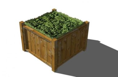 SketchUp Material Model: Wooden Tree and Pool Landscape Components-BIM WORLD