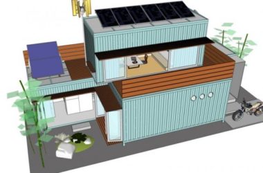 Modern Multi-Story Residential Building with Container Design in SketchUp-BIM WORLD