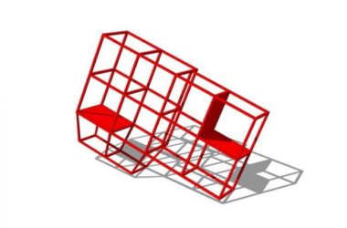 Steel Frame Sculpture Materials for SketchUp Landscape Models-BIM WORLD