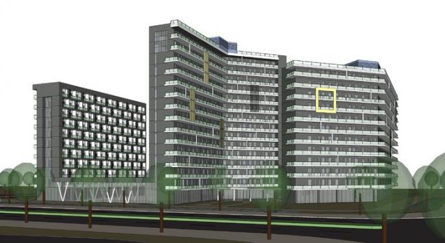 Sketchu Industrial Complex | Multi-Story Facility with High-Rise Dormitory in Modern Design