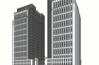 Modern High-Rise Hotel Model in SketchUp-BIM WORLD