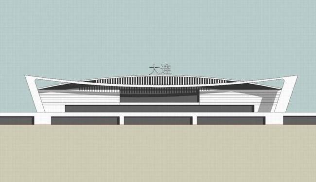 Modern Multi-Story Transportation Hub: High-Speed Railway, Bus Station, and Bridge Design in SketchUp