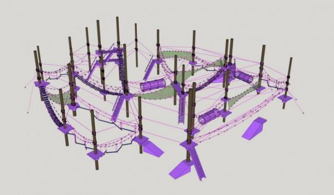 SketchUp Material Models: Landscape Components for Children's Amusement Parks