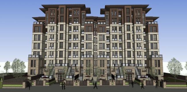 SketchUp Multi-Story Residential Model | Grassland-Inspired Home Design