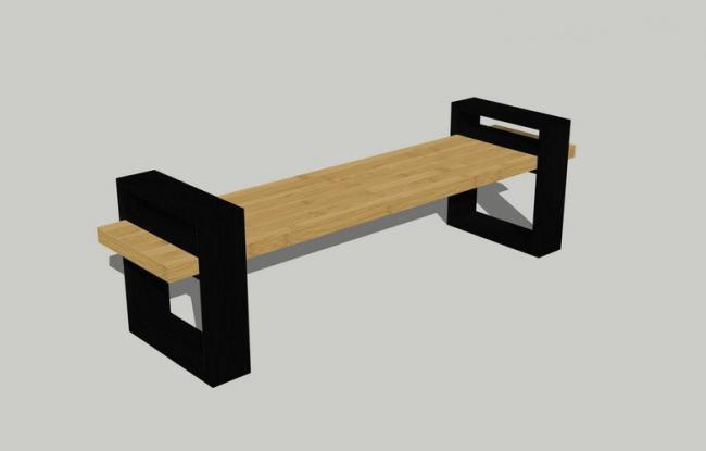 SketchUp Material Models: Outdoor Benches, Public Seating, Park Chairs, and Landscape Components