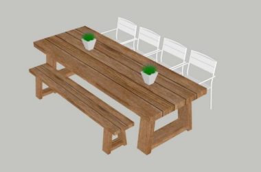 SketchUp Materials for Outdoor Furniture: Assembly Guide for Public Chairs, Park Benches, and Modern Components-BIM WORLD