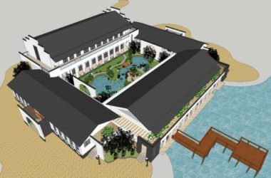 Multi-Story Huizhou-Style Hotel Model with Enclosed Corridors and Courtyards in SketchUp-BIM WORLD