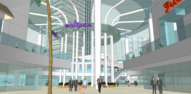 Waterfront High-Rise Commercial Complex Design in Modern Style | SketchUp Detailed Model and Planning