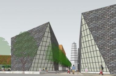 SketchUp Business Model: Modern Multi-Story Commercial Street Design-BIM WORLD