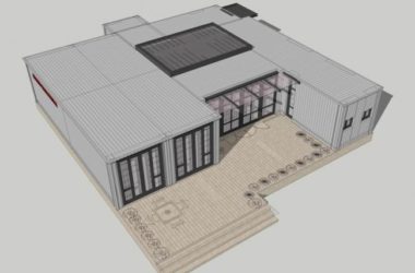 SketchUp Business Models: Container Buildings, Commercial Spaces, and Modern Designs-BIM WORLD