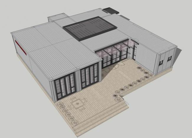 SketchUp Business Models: Container Buildings, Commercial Spaces, and Modern Designs