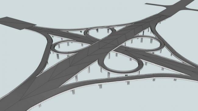 SketchUp Material Model for Elevated Bridge Components