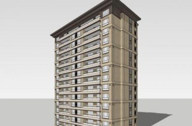 Modern Multi-Story Asian Residence | SketchUp Residential Architecture Model-BIM WORLD