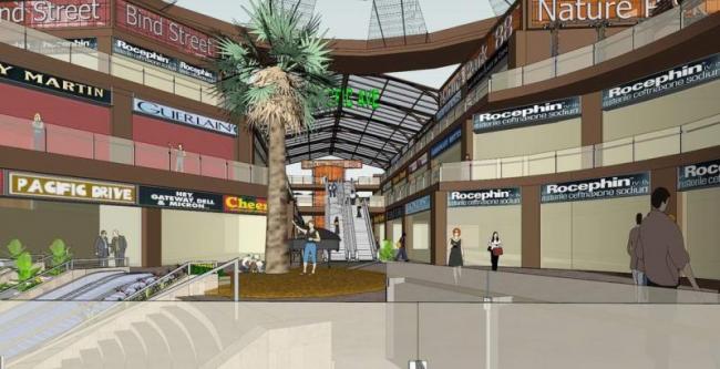 Modern Multi-Story Commercial Street SketchUp Material Model