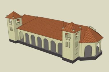 SketchUp Material Models: European and Classic Style Corridor Components-BIM WORLD