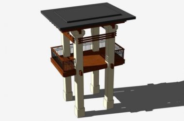 SketchUp Model: Viewing Platform and Landscape Design-BIM WORLD