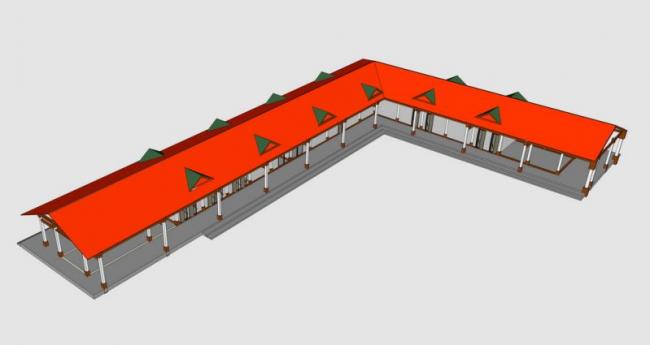 European-Style Landscape Gallery Featuring SketchUp Material Models and Components