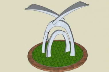 SketchUp Material Model: Abstract Sculpture and Landscape Components-BIM WORLD